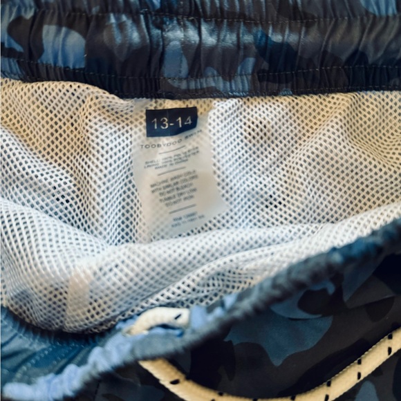 Toobydoo boys size 13/14 classic swim shorts - blue camo NWT - Picture 3 of 4